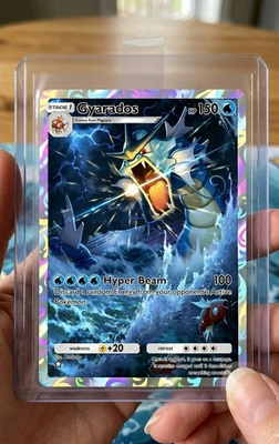 #ad Gyarados EX Full ART Tcg Pocket Holographic Premium Card custom $15.00