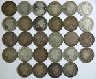 1898-1916 BARBER DIME - TEN CENTS - LOT OF 28 - SILVER