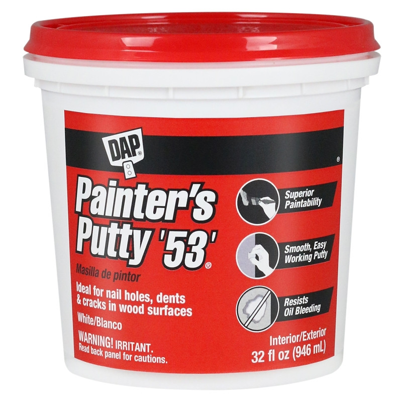 DAP 7079812244 Painters Putty Qt Raw Building Material, Quart, White