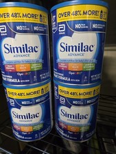 Similac Advance OptiGRO Infant Baby Formula- 1.92lb/30.8oz X 4 LARGE CAN 2027
