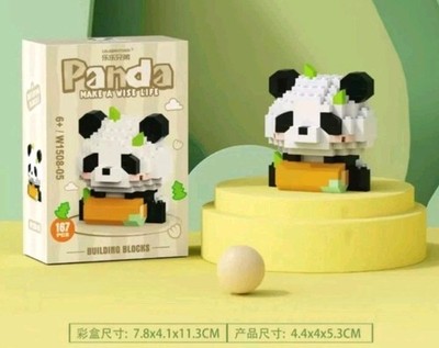 Pandabär Puzzle Panda 167 Teile Klemmbausteine Set Bausteine 3D Puzzle