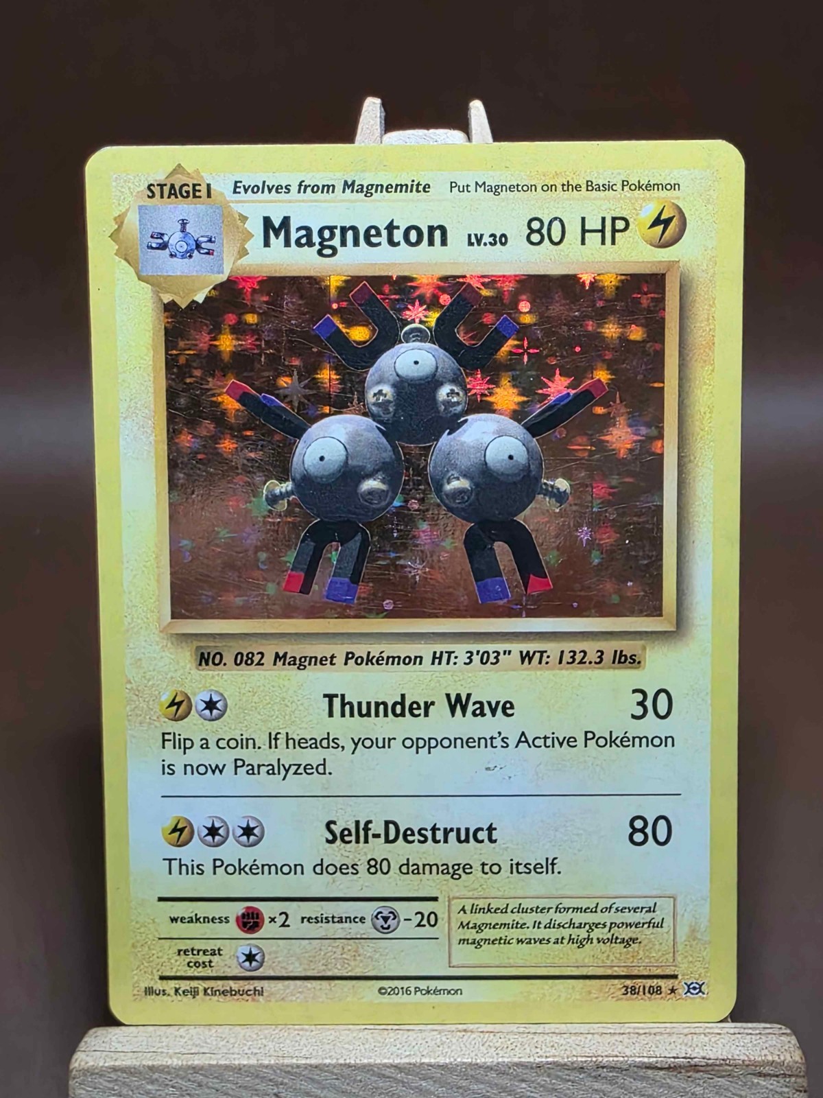 Magneton 38/108 Holo Rare Evolutions Pokemon Holo HP