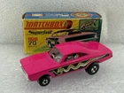 Matchbox  Lesney Superfast New 70’s Dragster Pink Purple Base  Complete With Box