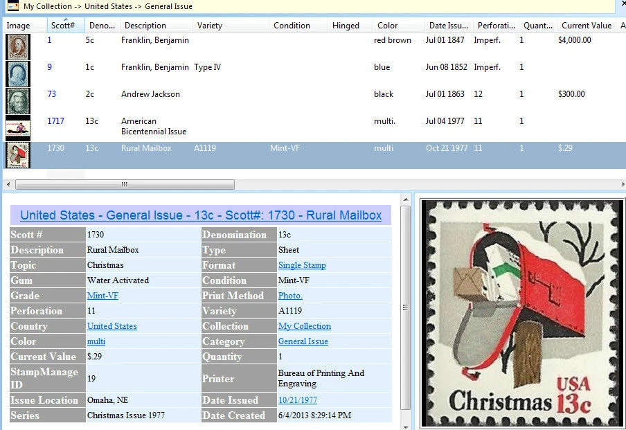 2025 Stamp Inventory Software USA - USB Edition. SCOTT™ Licensed Catalog #s. - Image 2 of 4