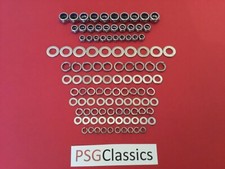 110 Pcs Universal Motorcycle Japanese Metric Rebuild Stainless Washers Nuts 