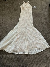 David’s Bridal Formal Prom/wedding Dress-size 2 -comes W/Headband
