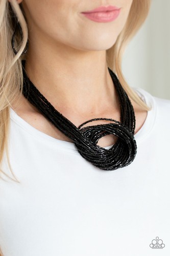 Knotted Knockout Black Necklace By 