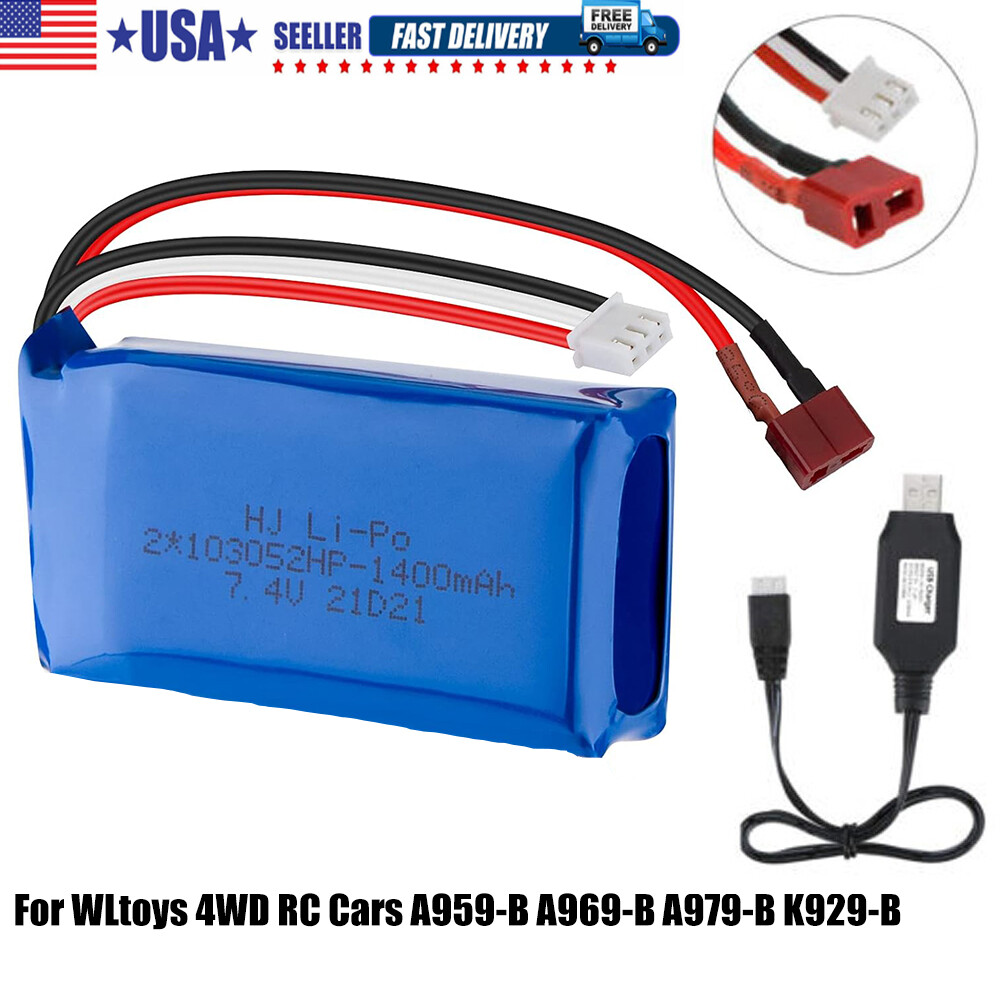7.4V 1100MAH A949 A959 A969 A979 Lipo Batteria Per Wltoys A949 A959 A969 A979 RC Car - Foto 9