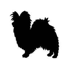 PAPILLON Vinyl Decal Sticker - Butterfly Dog Continental Toy Spaniel Puppy