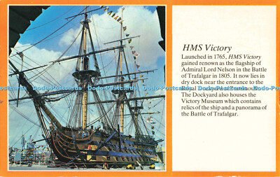 R681368 H. M. S. Victory. Gestartet 1765. Flaggschiff von Admiral Lord in der Schlacht