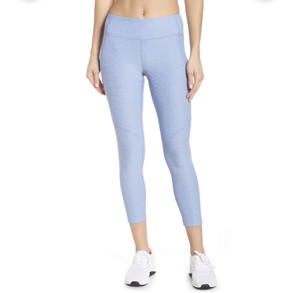 Outdoor Voices Warm Up Crop Workout Leggings Light Blue Size XL