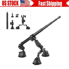 Car Suction Cup Mount with Selfie Stick For Insta360 ONE X4 X3 X2 RS DJI Camera