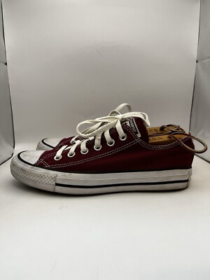 Converse All Star Chuck Taylor Maroon Low Sz 5 | eBay