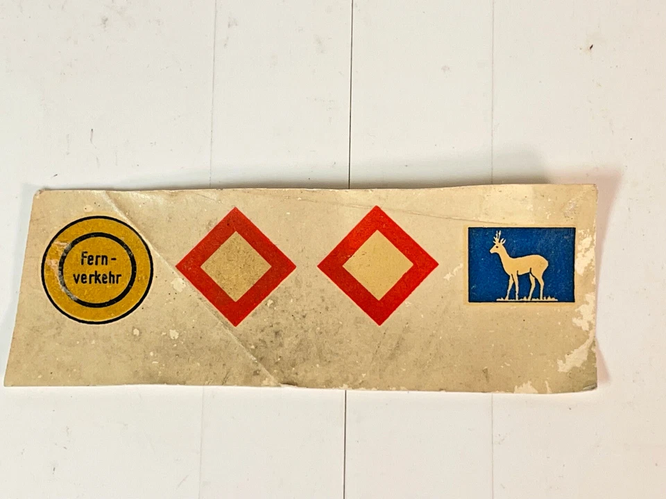 Wiking-Nassschieberbogen mit 4 Beschriftungen für 1:87 u. 1 : 40 Verkersschilder