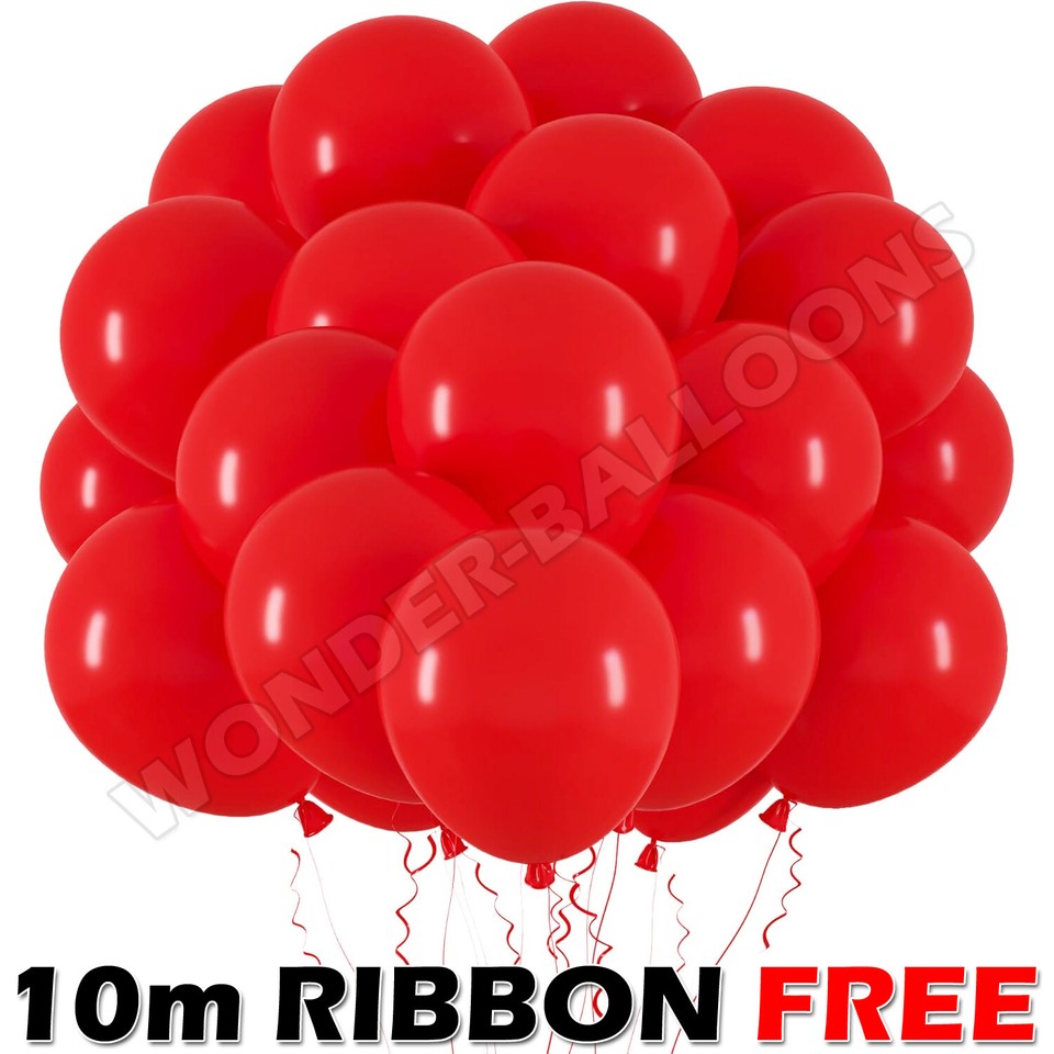 100 X Latex PLAIN BALOON BALLONS helium BALLOONS Quality Party Birthday