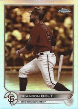 Brandon Belt 2022 Topps Chrome #26 Sepia Refractor San Francisco Giants