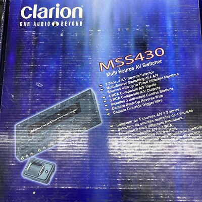 clarion mss430 Multi Source Av Switcher