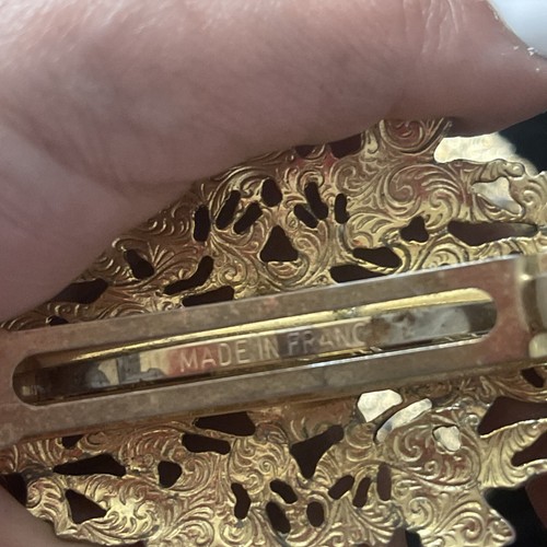 Vintage antike Haarspangen - goldfarben - 3 Stück - Bild 4 von 8