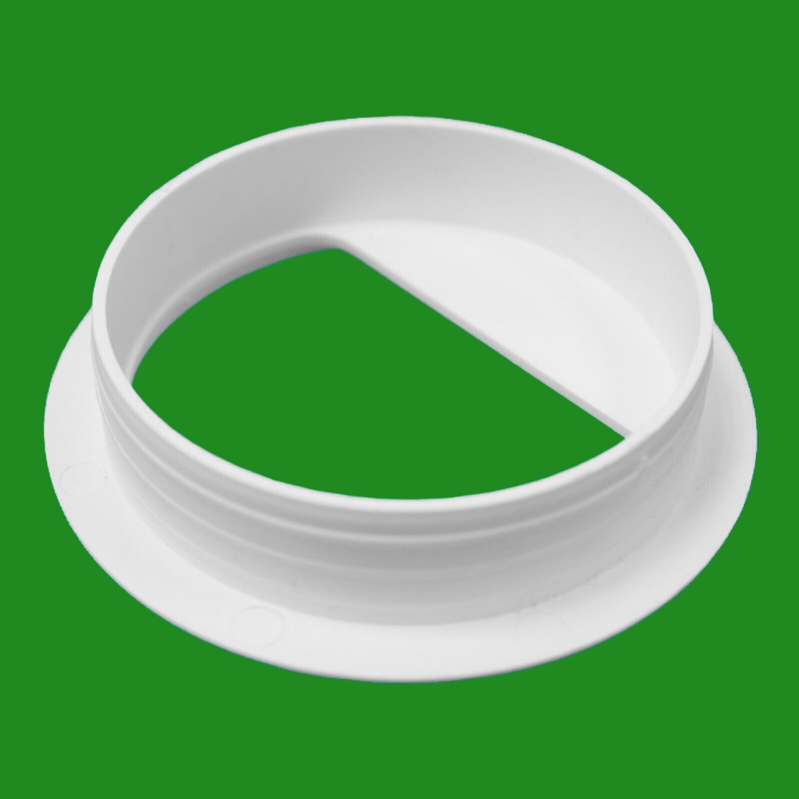 80mm White Lidless Computer Desk PC Grommet Cable Outlet Port Surface