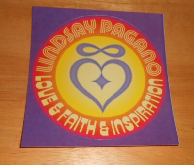 Lindsay Pagano Love & Faith & Inspiration Sticker Promo (circle) 4  (brown) R&B