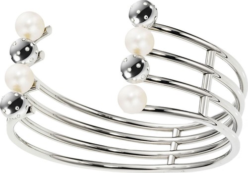 BRACCIALE DONNA MORELLATO ACCIAIO CON PERLE,MODELLO LUNAE MISURA MEDIUM,SADX11 - 第 1/4 張圖片