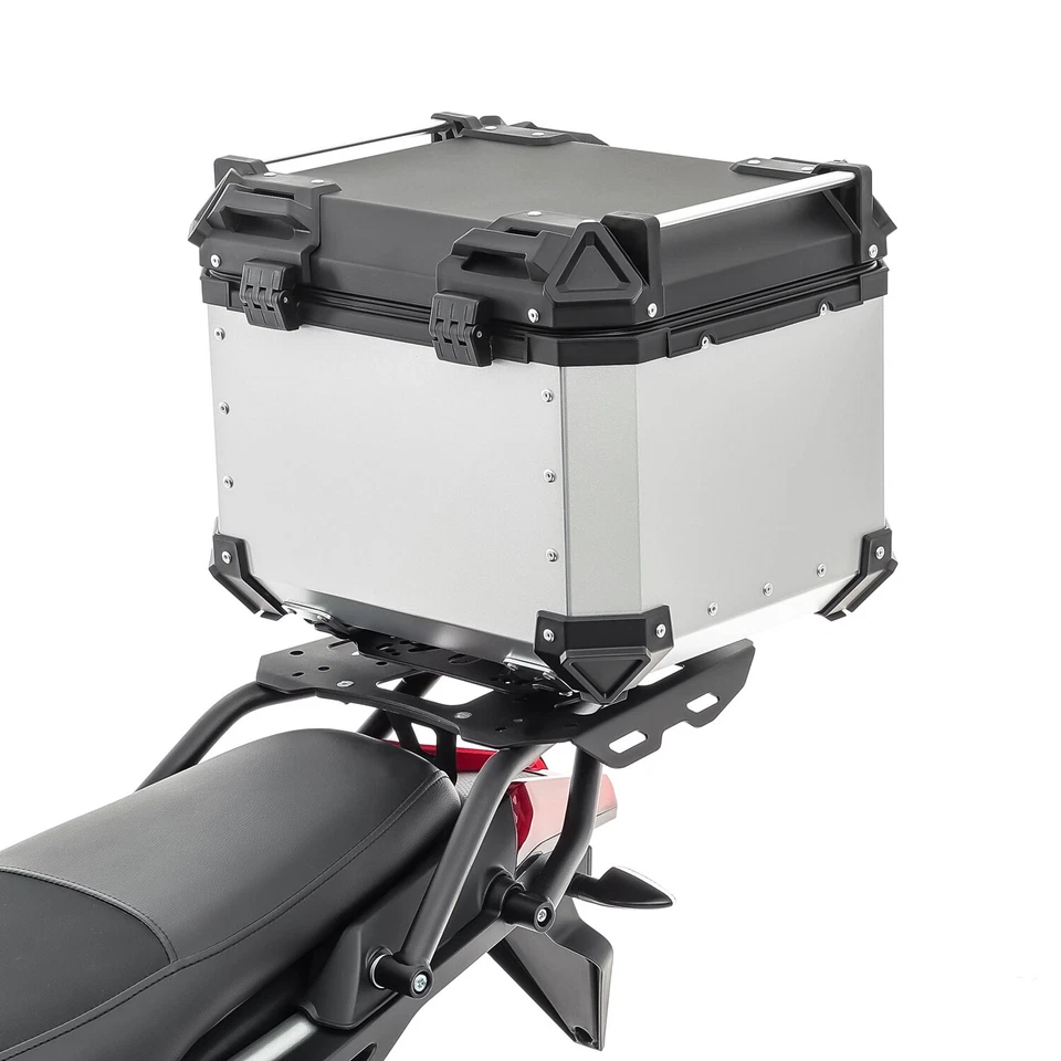 Alu Topcase für BMW R 1200 GS / Adventure Aluminium Bagtecs XB45 silber - Bild 3 von 4