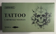 Wormhole Tattoo Needles, 50pcs Mixed Sizes Disposable Finger 3RL 5RL 7RL 9RL 11R