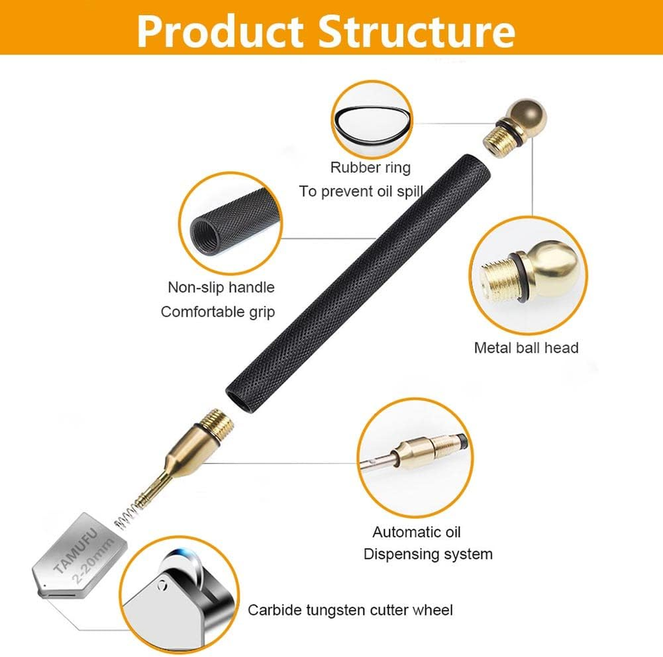 Glass Cutters Tool for Thick Glass Mirror Tile Mosaic Cutting 220Mm