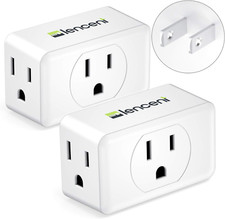 Plug Extender, Wall Plug Splitter with 3 AC Outlets, Travel Power Adaptor for US