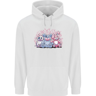 Zombie Cat Rabbit Bear Halloween Gothic Childrens Kids Hoodie