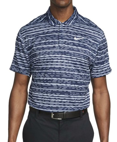 Striped Golf Polo Shirt 