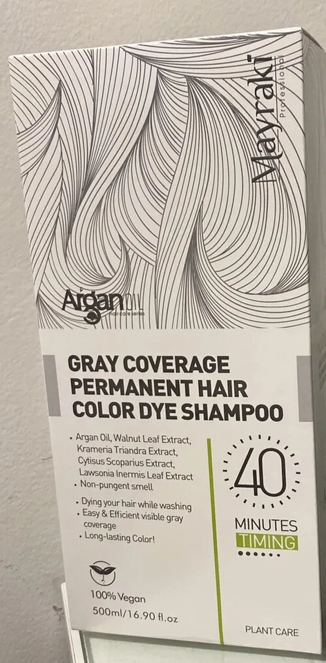 Mayraki, Gray Coverage Permanent Hair Color Dye Shampoo color 05 light brown - Image 3 of 4