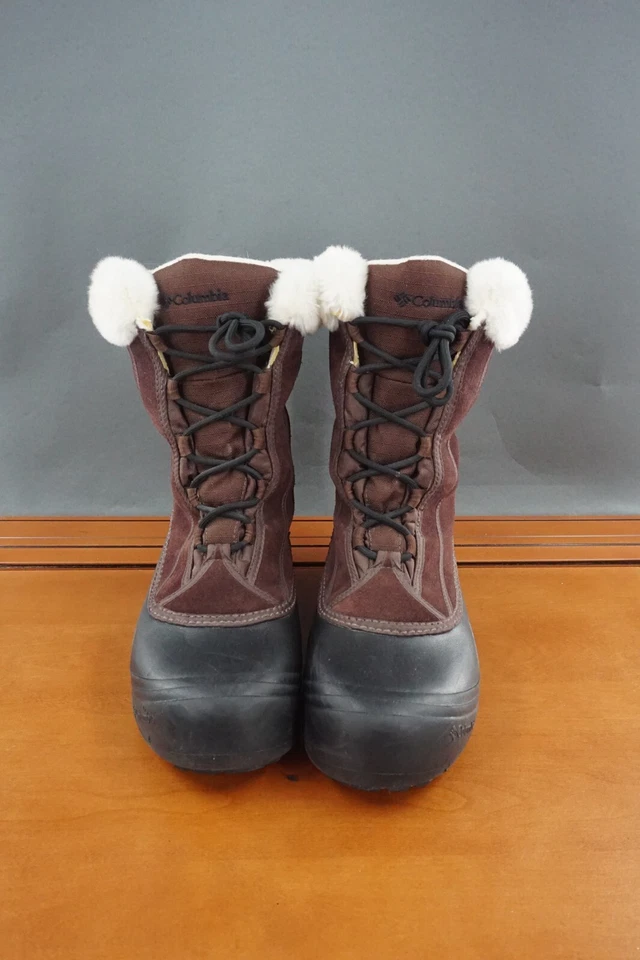 Columbia Sierra Botas de Nieve Medianas Para Mujer Talla 9 Cuero Marrón Con Cordones -25 Grados Foto 2 de 4