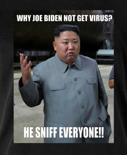 Joe Biden Kim Jong-un Funny Meme Politics T Shirt Black | eBay