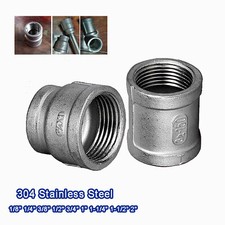 Stainless Steel Pipe Fittings Coupler Connector Double Socket / Reducer Coupling