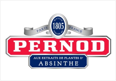 PERNOD Bier Kühlschrank PUB BAR WERBUNG Aufkleber x2