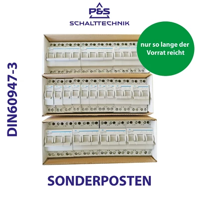 P&S SCHALTTECHNIK Wahlschalter Umschalter 1-0-2 16A 25A 32A 40A 63A Reiheneinbau Sonderposten