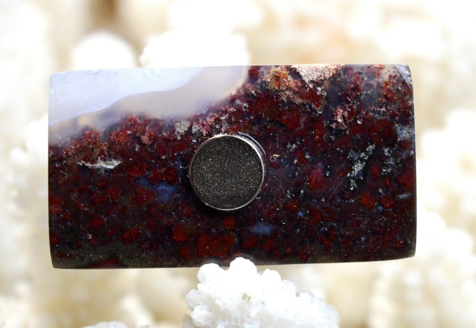 Agate paysage 28 carats - magnet aimant frigo - Indonésie // Ref BH90 - France