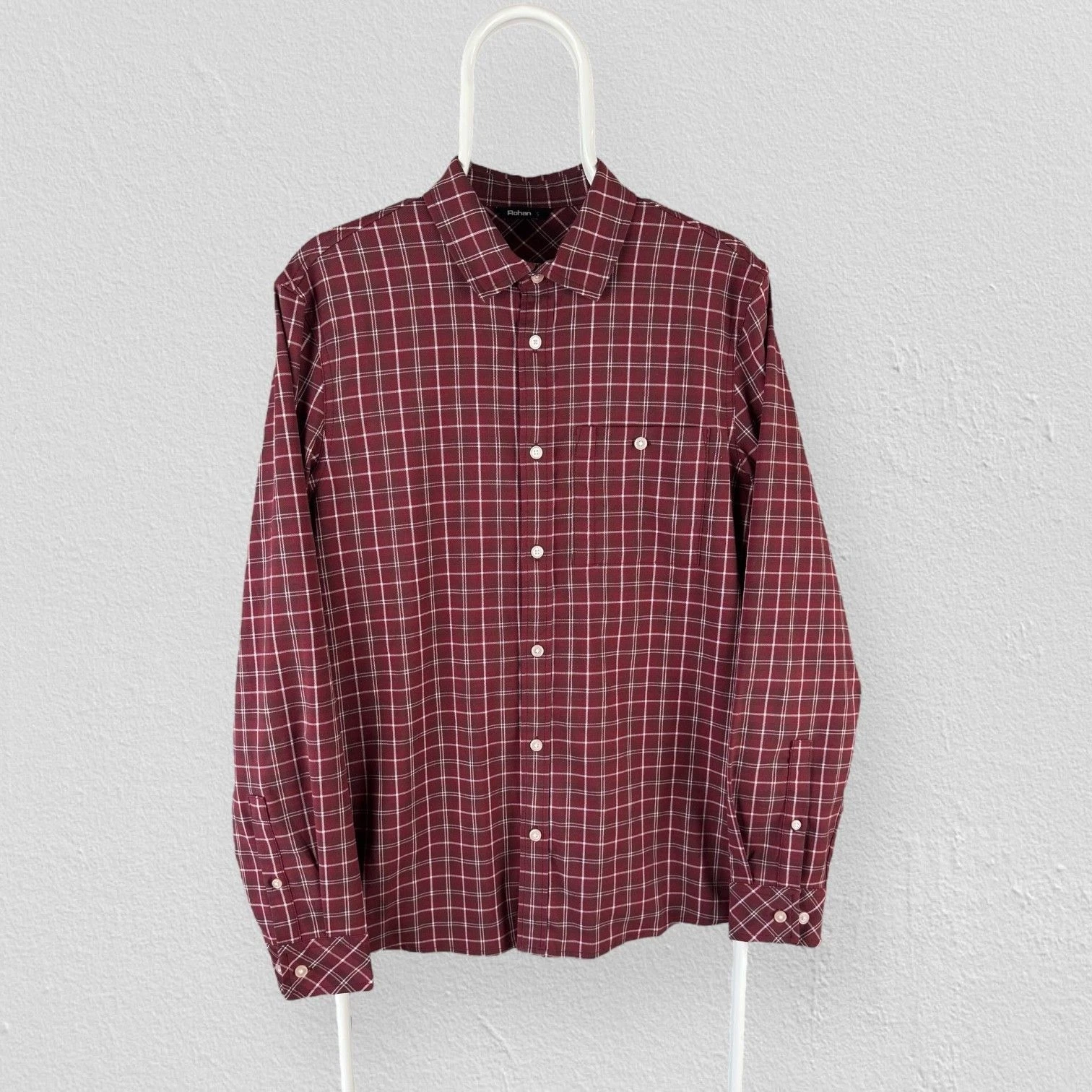 Rohan Dalby Shirt Red Check Long Sleeve UPF 40+ Sun Protective Mens Small