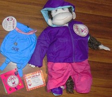 New Rare 2008 Zekka CAN DO SUE Interactive Dress Yourself Monkey 26" Soft DOLL