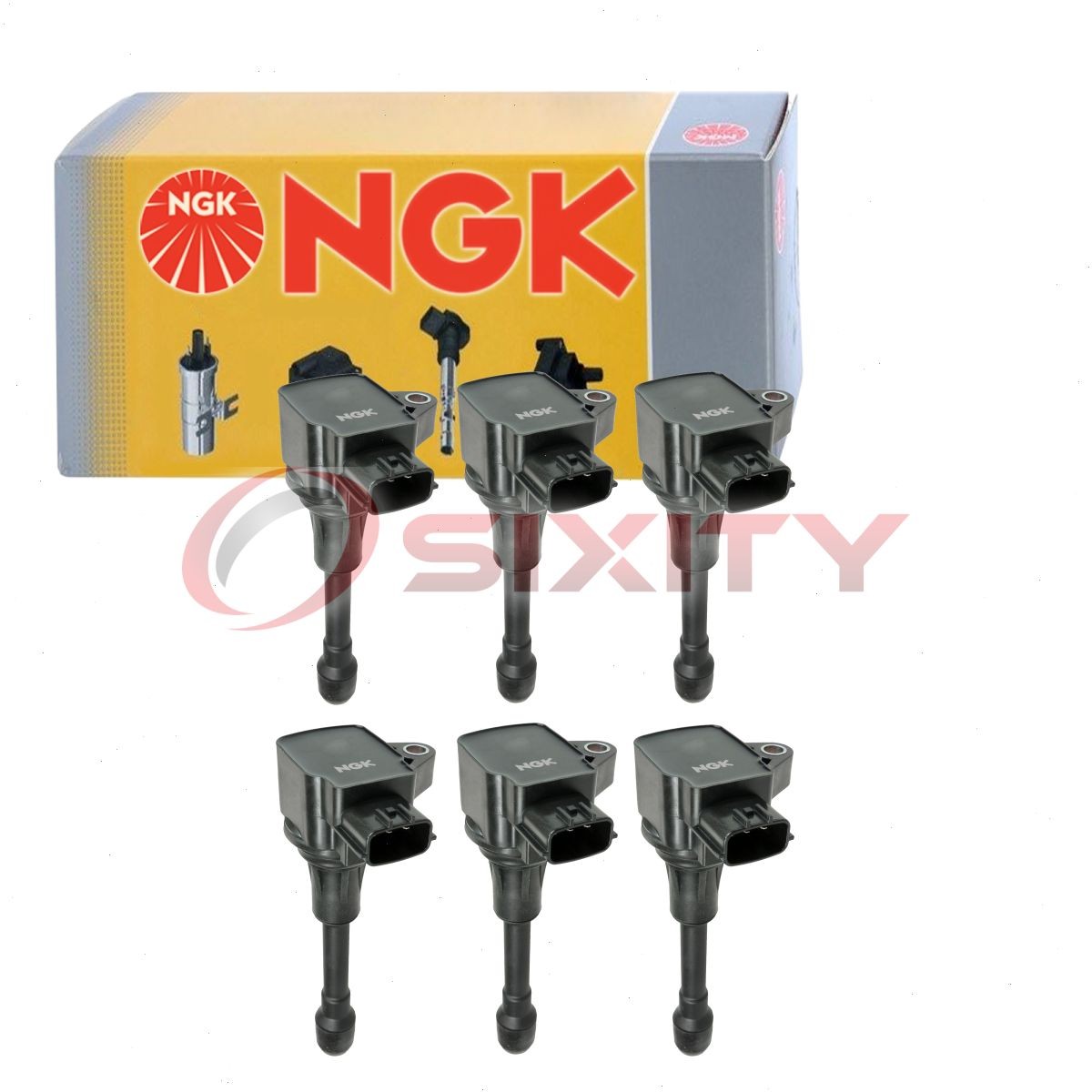 6 pc NGK 49029 U5308 Ignition Coils for UF677 UF-677 IGC0083 IC780 E1177 rc