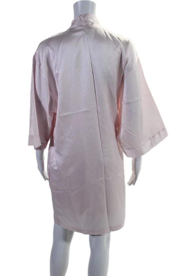 Vestido de noche y bata rosa gris Saks Fifth Avenue para mujer con cuentas florales de encaje talla S Foto 3 de 4