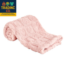 Fleece Baby Blanket Heart Checkered Blanket, Ultra Soft Cozy Baby Blankets for G