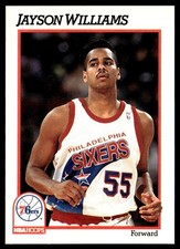 1991-92 Hoops Jayson Williams Philadelphia 76ers #416