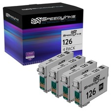 4Pk High Capacity Black Pigment Epson 126 Ink Cartridge for WorkForce 630
