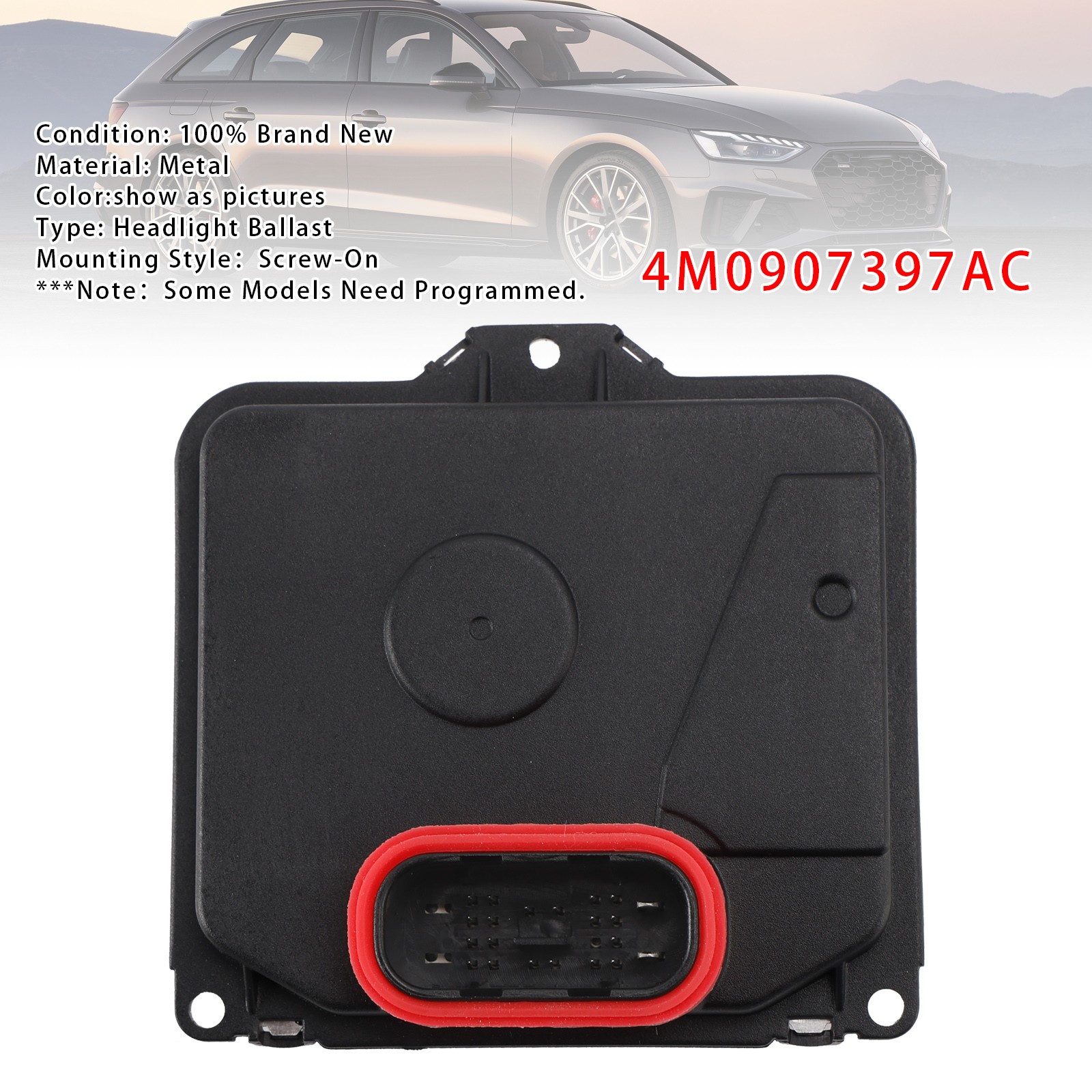 Headlight Control Module 4M0907397AC For AUDI A4 A5 RS5 S4 S5 2015-2020