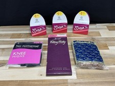   Lot Of 6  4 Pks Pantyhose  2 Pks Of Knee highs  Leggs Classic Pantyhose  Size Q