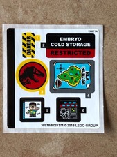 LEGO STICKER SHEET for 75932 Jurassic Park Velociraptor Chase, New  Genuine 