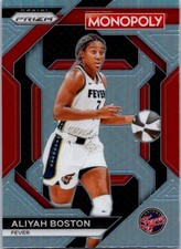 2024 ALIYAH BOSTON PANINI PRIZM MONOPOLY WNBA17 SILVER HOLO SP CARD FEVER