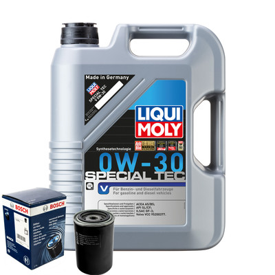 Motoröl 0W30 LIQUI MOLY Special Tec V 5L+BOSCH Ölfilter